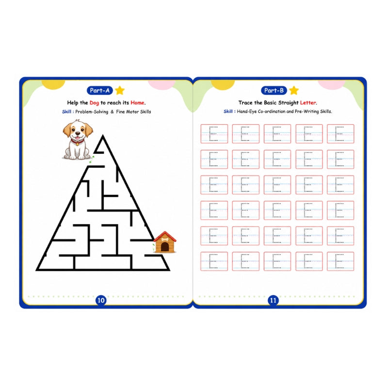 Nursery Worksheet Part A & B (Age 3+)