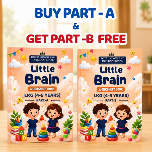 LKG Worksheet Part A & B (Age 4+ )