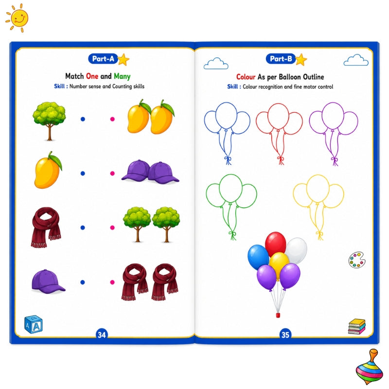 Playgroup Worksheet Part A &  B (Age 2+)