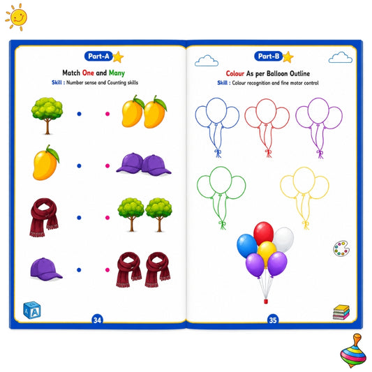 Playgroup Worksheet Part A &  B (Age 2+)