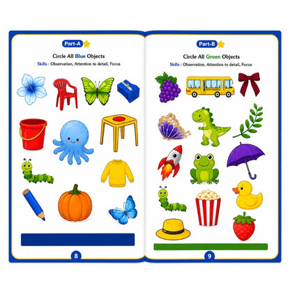 Playgroup Worksheet Part A &  B (Age 2+)
