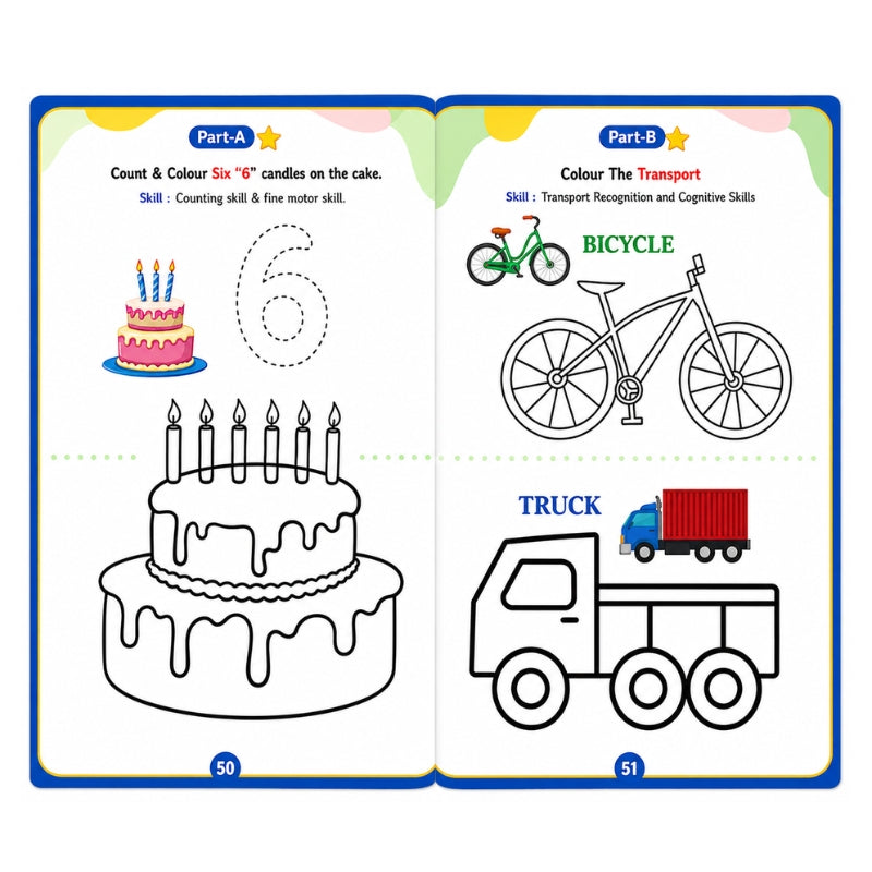 Playgroup Worksheet Part A &  B (Age 2+)