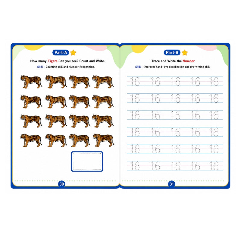 Nursery Worksheet Part A & B (Age 3+)