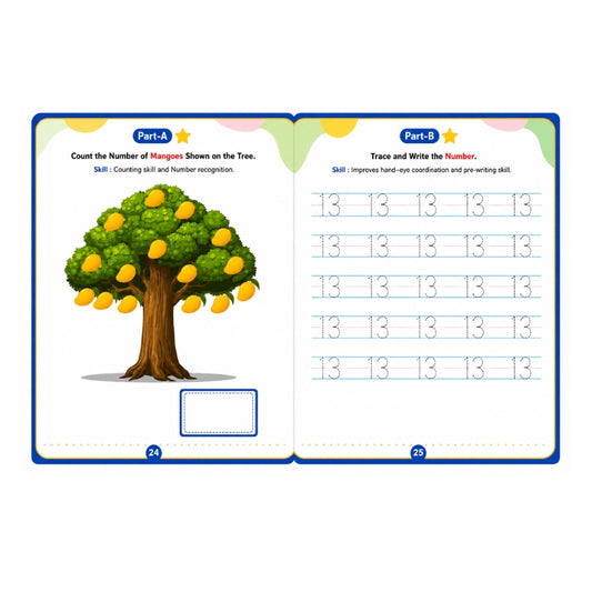 Nursery Worksheet Part A & B (Age 3+)