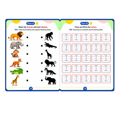 Nursery Worksheet Part A & B (Age 3+)