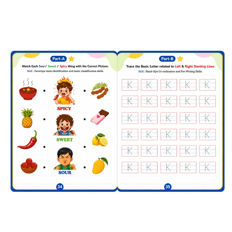 Nursery Worksheet Part A & B (Age 3+)