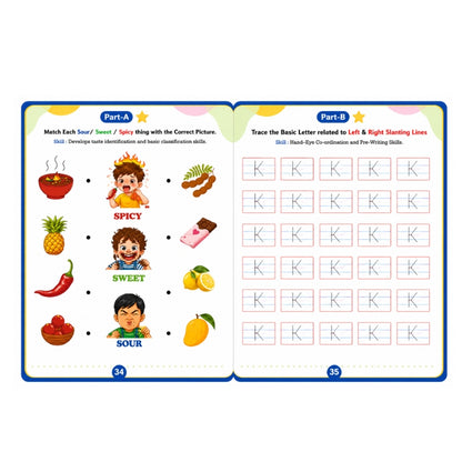 Nursery Worksheet Part A & B (Age 3+)