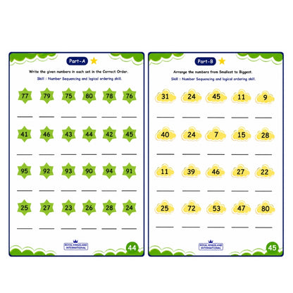 UKG Worksheet Part A & B (Age 5+)